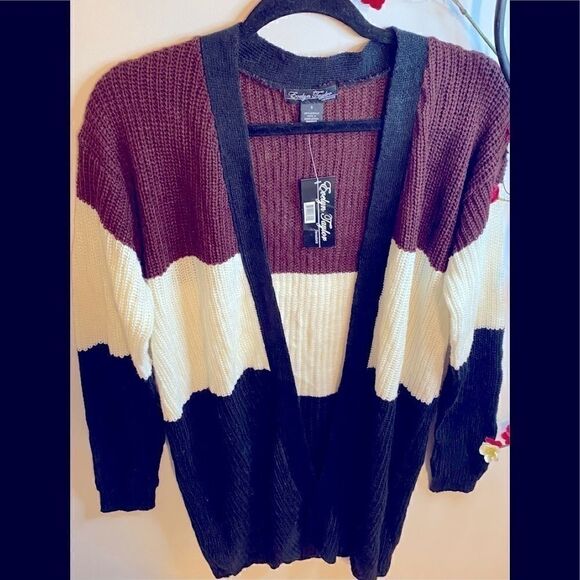💥Evelyn Taylor knit Open Cardigan Size: Small - Picture 1 of 11